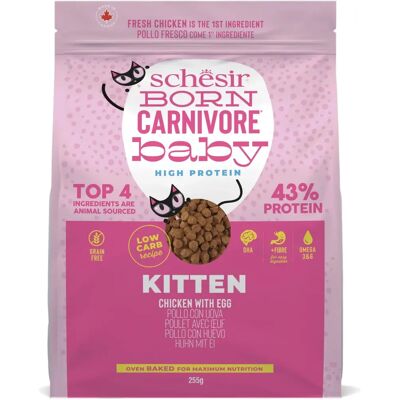 Tørrfôr for Kattunger Schesir Born Carnivore Kylling & Egg 255g Tørrfôr for Kattunger Schesir Born Carnivore Kylling & Egg 255g
