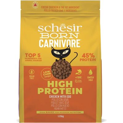 Schesir Born Carnivore Macskaeledel csirke és tojás - 1,25kg Schesir Born Carnivore Macskaeledel csirke és tojás - 1,25kg