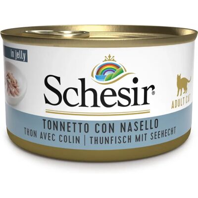 Schesir Tonno con merluzzo - Cibo umido per gatti - 85 g Schesir Tonno con merluzzo - Cibo umido per gatti - 85 g