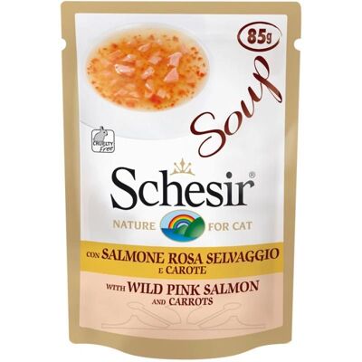 Schesir Merke Modell - Rosa Laks & Gulrøtter Våtfôr Schesir Merke Modell - Rosa Laks & Gulrøtter Våtfôr