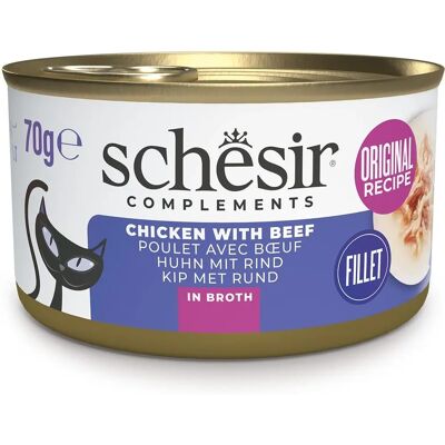 SCHESIR Kat Complements in Broth Multipack 24x70G SCHESIR Kat Complements in Broth Multipack 24x70G