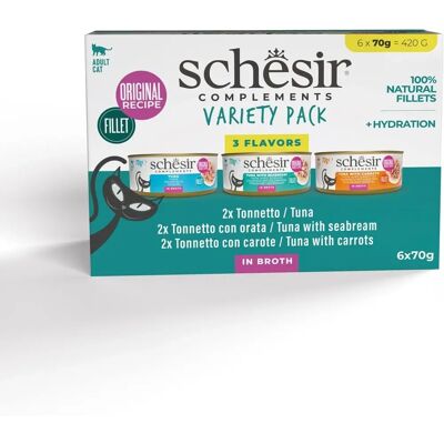 Schesir Gato - Atún y Carne 6x70G Pack Schesir Gato - Atún y Carne 6x70G Pack