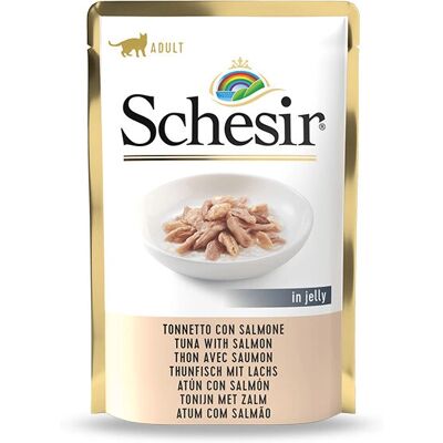 Schesir kattemat - Fuktig pose 85g med tunfisk & laks Schesir kattemat - Fuktig pose 85g med tunfisk & laks