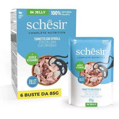 Schesir Macskaeledel Tonhal és Hal Gélben Schesir Macskaeledel Tonhal és Hal Gélben