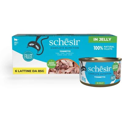 Schesir Cibo per Gatti in Gelatina 6x85g - Tonno e Pesce Schesir Cibo per Gatti in Gelatina 6x85g - Tonno e Pesce