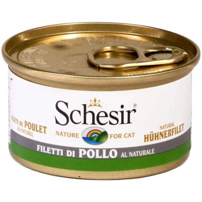 SCHESIR Katt Naturlig 85G Kycklingfiléer - Kattsnacks SCHESIR Katt Naturlig 85G Kycklingfiléer - Kattsnacks