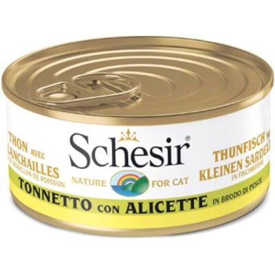 Schesir Tonhal in Broth Macskaeledel - Nedves Táp Felnőtt Macskák Számára Schesir Tonhal in Broth Macskaeledel - Nedves Táp Felnőtt Macskák Számára