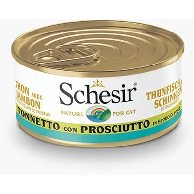 Schesir Fehér Felnőtt Macskaeledel - Hal & Prosciutto a Levesben Schesir Fehér Felnőtt Macskaeledel - Hal & Prosciutto a Levesben