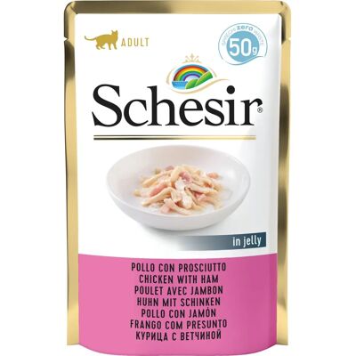 Schesir macska nedves táp - Csirke & Sonka - 50g Schesir macska nedves táp - Csirke & Sonka - 50g