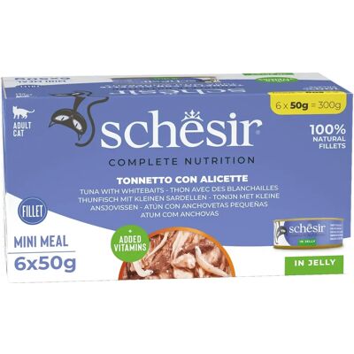 Schesir Comida Completa para Gatos Atún y Ingredientes - Comida para gatos Schesir Comida Completa para Gatos Atún y Ingredientes - Comida para gatos