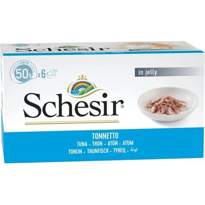 Schesir Thunfisch Multipack - Natürliches Katzenfutter in Gelee - 6x50g Schesir Thunfisch Multipack - Natürliches Katzenfutter in Gelee - 6x50g
