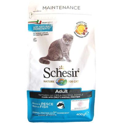 Croquettes Schesir Maintenance au poisson 400 g - Publicité Croquettes Schesir Maintenance au poisson 400 g - Publicité