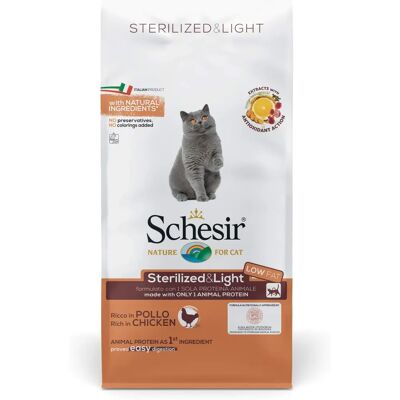 Schesir Sterilized & Light com Frango - Ração para Gatos 10 KG Schesir Sterilized & Light com Frango - Ração para Gatos 10 KG