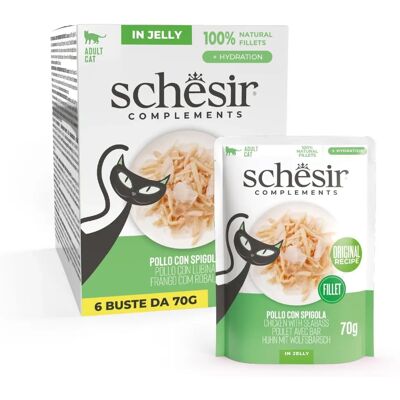 Schesir Kattkomplement 6x70G - Fisk & Kyckling Schesir Kattkomplement 6x70G - Fisk & Kyckling