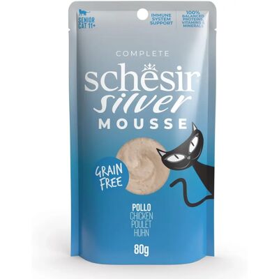 Schesir Silver Mousse macskák számára - 11+ év Schesir Silver Mousse macskák számára - 11+ év