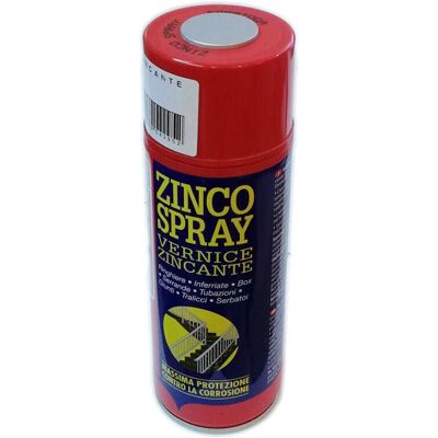 SARATOGA - Zinco spray 400ml - Grigio - Opaco - Zinc coating spray SARATOGA - Zinco spray 400ml - Grigio - Opaco - Zinc coating spray
