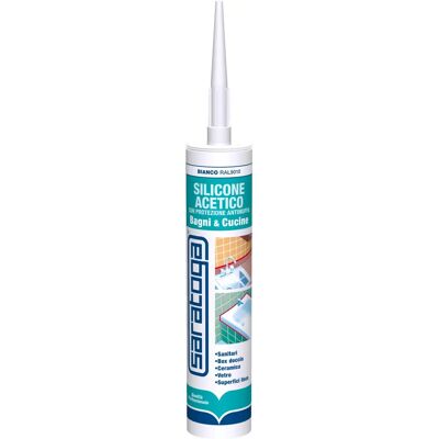 Saratoga Silicone Universale 280g - Gel Sigillante per Bagni e Cucine Saratoga Silicone Universale 280g - Gel Sigillante per Bagni e Cucine