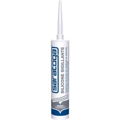 Sigillante in silicone Saratoga - Grigio - 280ml - Impermeabile Sigillante in silicone Saratoga - Grigio - 280ml - Impermeabile
