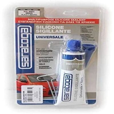 SARATOGA 60ml Sigillante in Silicone - Universale, Nero SARATOGA 60ml Sigillante in Silicone - Universale, Nero