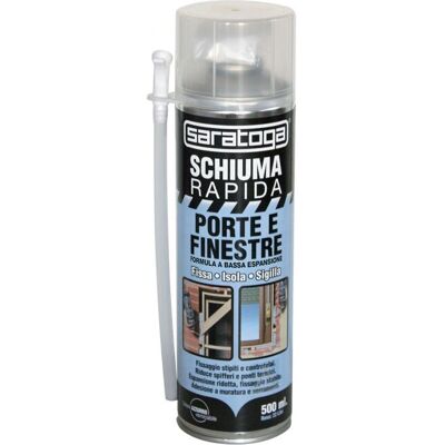 Schiuma Rapida Saratoga 500ml - Schiuma per Finestre e Porte Schiuma Rapida Saratoga 500ml - Schiuma per Finestre e Porte