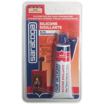 Saratoga Mastic Silicone 60ml - Haute Temp - Noir - Publicité Saratoga Mastic Silicone 60ml - Haute Temp - Noir - Publicité