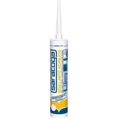 SARATOGA Mastic acrylique blanc - Mastic - Publicité SARATOGA Mastic acrylique blanc - Mastic - Publicité