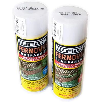 Saratoga Fernovus Spray Trasparente Antiruggine - Vernice spray protettiva Saratoga Fernovus Spray Trasparente Antiruggine - Vernice spray protettiva