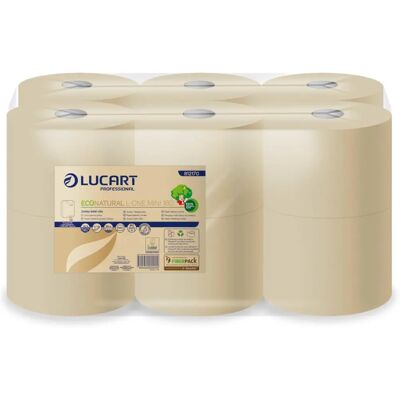 Lucart EcoNatural L-One Mini 180 Toilet Roll - Toilet Paper Lucart EcoNatural L-One Mini 180 Toilet Roll - Toilet Paper