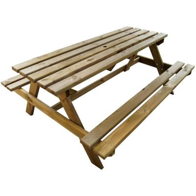 TOOLTEK - Gartentisch mit Bänken - 170x140x71 cm TOOLTEK - Gartentisch mit Bänken - 170x140x71 cm