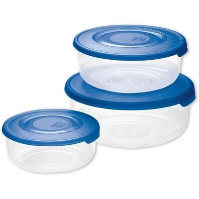 Set di contenitori alimentari blu BIGHOUSE IT - 3 pezzi 0,5L-1,7L Set di contenitori alimentari blu BIGHOUSE IT - 3 pezzi 0,5L-1,7L