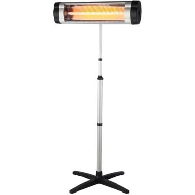 MELCHIONI FAMILY Lavik Riscaldatore a infrarossi - 2000W, Argento/Nero - Interno/Esterno MELCHIONI FAMILY Lavik Riscaldatore a infrarossi - 2000W, Argento/Nero - Interno/Esterno