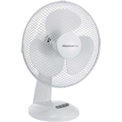 Ventilatore da Tavolo Mfamily MELCHIONI - Ø30cm, 30W, 3 velocità Ventilatore da Tavolo Mfamily MELCHIONI - Ø30cm, 30W, 3 velocità