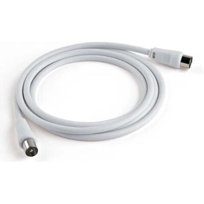 Câble coaxial d'antenne Meliconi 2m Blanc - Câble TV coaxial - Publicité Câble coaxial d'antenne Meliconi 2m Blanc - Câble TV coaxial - Publicité