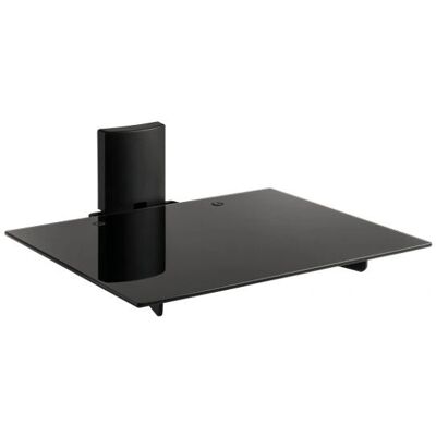 Meliconi AV Equipment Shelf - Unterstützt 12kg - Sicherheitsglas - Schwarz - Wandmontage Meliconi AV Equipment Shelf - Unterstützt 12kg - Sicherheitsglas - Schwarz - Wandmontage
