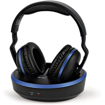 Casque sans fil Meliconi HP COMFORT - Arceau, Noir, Bleu - Publicité Casque sans fil Meliconi HP COMFORT - Arceau, Noir, Bleu - Publicité