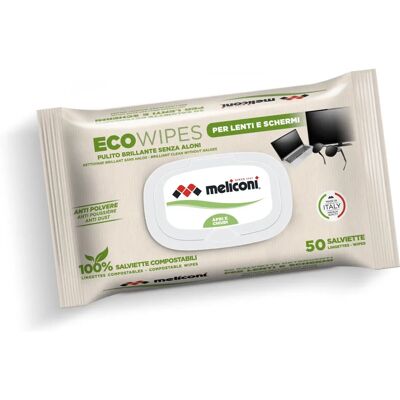 Meliconi 621020 Lingettes Écologiques pour Écrans LCD/LED/Plasma, Téléphones, Ordinateurs Portables Meliconi 621020 Lingettes Écologiques pour Écrans LCD/LED/Plasma, Téléphones, Ordinateurs Portables