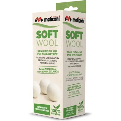 Meliconi Soft Wool 3 PZ - Tumble dryer balls Meliconi Soft Wool 3 PZ - Tumble dryer balls