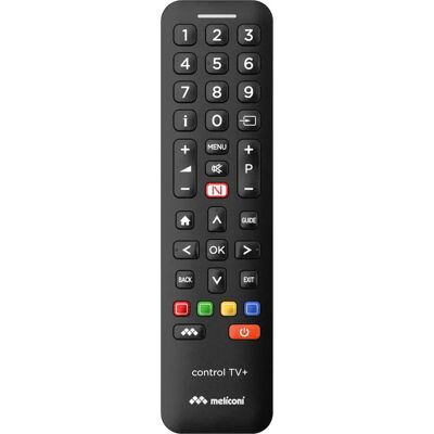 Meliconi Control TV+ Mando - Control remoto universal IR inalámbrico Meliconi Control TV+ Mando - Control remoto universal IR inalámbrico