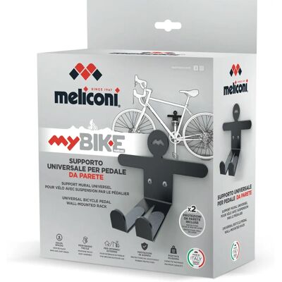 Support Mural Meliconi My Bike - Extérieur, Noir - Publicité Support Mural Meliconi My Bike - Extérieur, Noir - Publicité