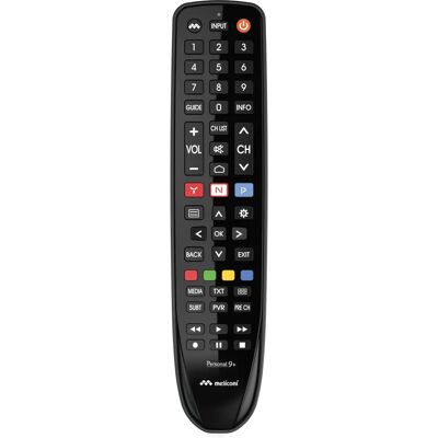 Meliconi Personal9+ Schwarzer IR-Fernbedienung - Fernbedienung Meliconi Personal9+ Schwarzer IR-Fernbedienung - Fernbedienung