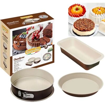 Guardini 4223000737 - Ensemble de Moules Antiadhésifs - 3 Pièces Guardini 4223000737 - Ensemble de Moules Antiadhésifs - 3 Pièces