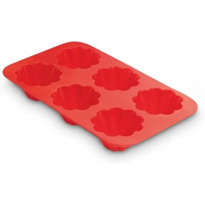 Guardini Molde de Silicona Rojo - Briochettes - Molde para Hornear Guardini Molde de Silicona Rojo - Briochettes - Molde para Hornear