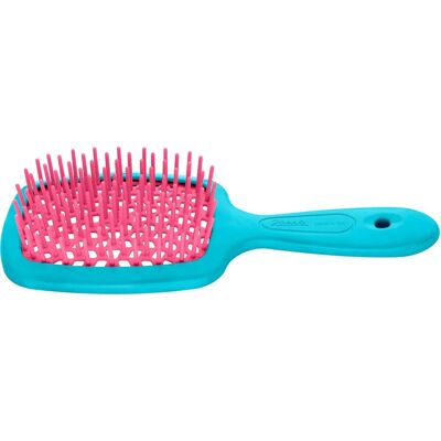 Janeke Small Superbrush Pink-Blue - Haarbürste Janeke Small Superbrush Pink-Blue - Haarbürste