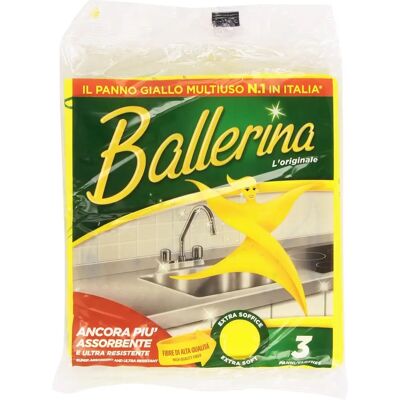Vim Ballerina Tuch Gelb 3 Stück - Reinigungswischlappen Vim Ballerina Tuch Gelb 3 Stück - Reinigungswischlappen