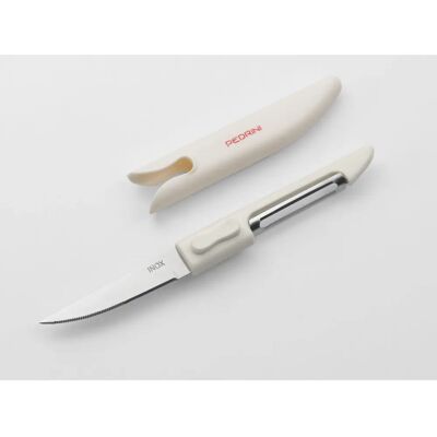 Couteau de Cuisine Pedrini 0038-420 - Acier inoxydable, double usage - Publicité Couteau de Cuisine Pedrini 0038-420 - Acier inoxydable, double usage - Publicité