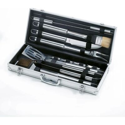 Ompagrill - Set Barbecue 12 Pezzi Inox - 45cm Ompagrill - Set Barbecue 12 Pezzi Inox - 45cm