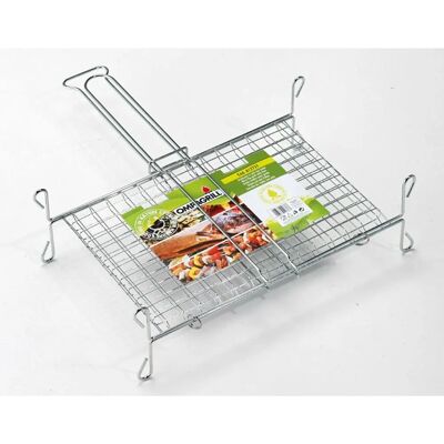 Ompagrill Griglia a Rete Doppia per Barbecue Ompagrill Griglia a Rete Doppia per Barbecue
