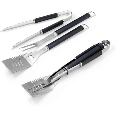 Ompagrill - Set Barbecue 03450 Acciaio Inox/Sintetico - 45cm Ompagrill - Set Barbecue 03450 Acciaio Inox/Sintetico - 45cm