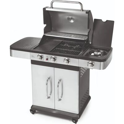 Barbacoa de Gas Indianapolis 4 Titanium - 11.5 kW, 3 Quemadores, Parrilla Lateral Barbacoa de Gas Indianapolis 4 Titanium - 11.5 kW, 3 Quemadores, Parrilla Lateral