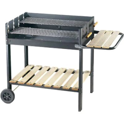 Barbacoa Doble en Acero Ompagrill - 70x45cm - Para Más de 8 Personas Barbacoa Doble en Acero Ompagrill - 70x45cm - Para Más de 8 Personas